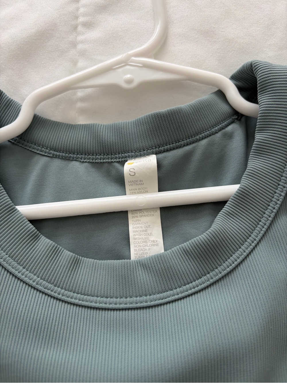 Zella Lux Rib Racerback Support Shelf Bra Performance Tank S - Picture 3 of 8
